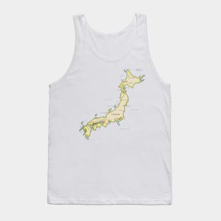 Japan map Tank Top